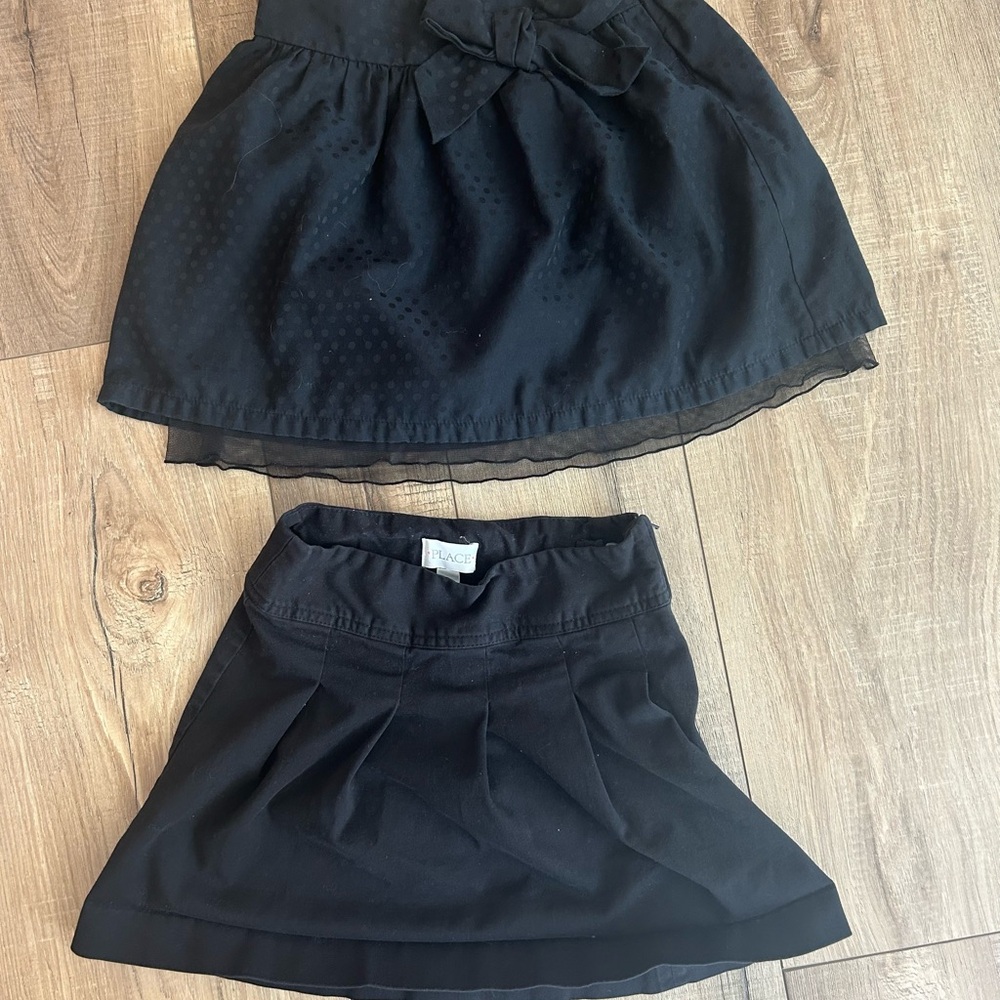 Girls size Small (6/7) Black Mini Skirt bundle